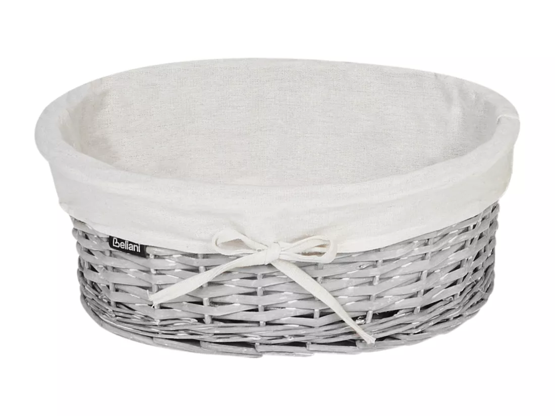 Lot de 5 paniers en saule blanc VAKARI