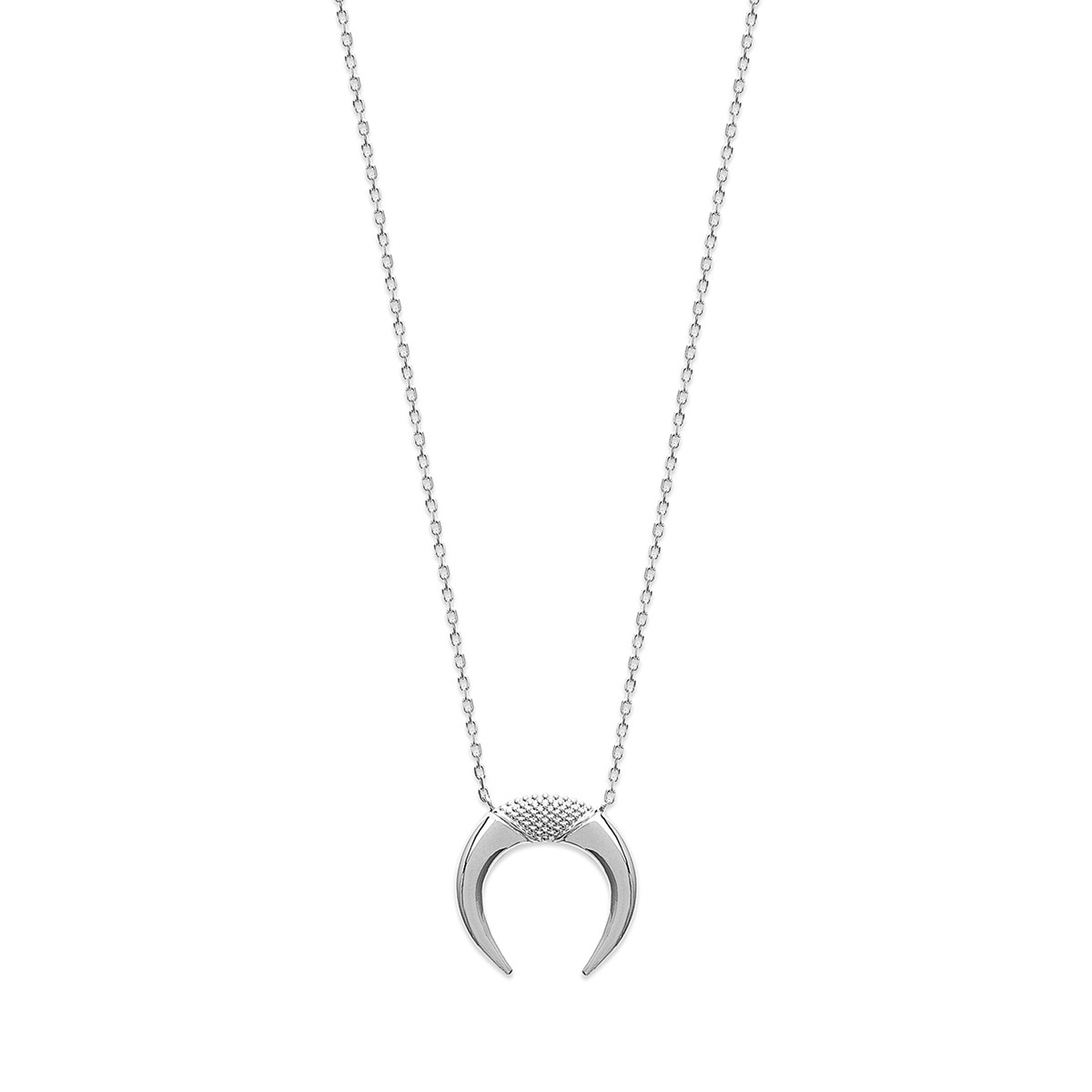 Collier argent ou plaqué or pour femme CORNE - Lorenzo R