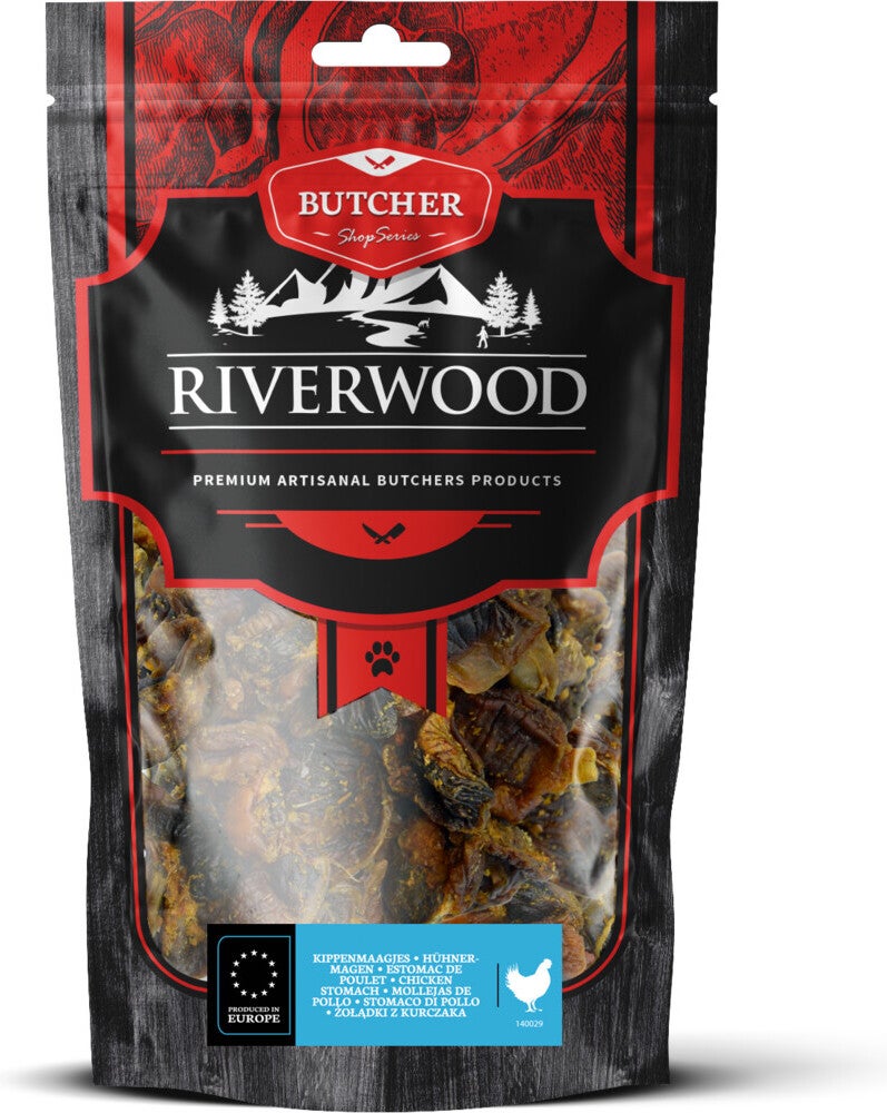 Riverwood natuurlijke snack Butcher kip 150 gram