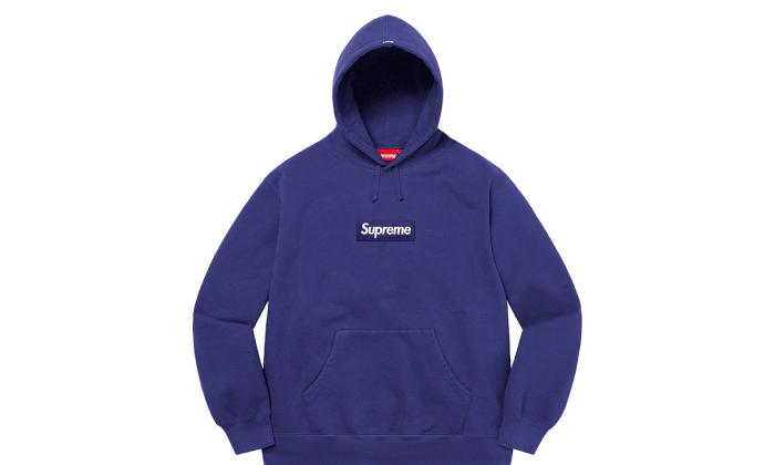 Supreme Hoodie Box Logo FW21 Navy