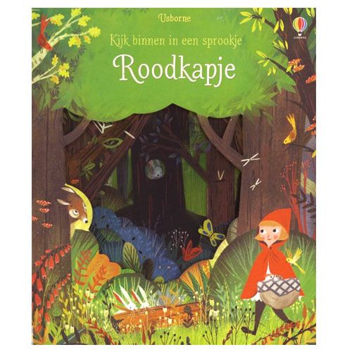 Uitgeverij usborne kijk binnen in een sprookje - roodkapje
