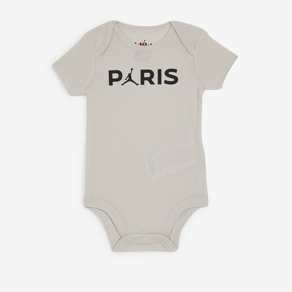 JORDAN 3 PC SET BODYSUIT HAT BOOTIE