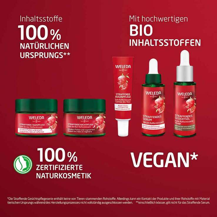 Weleda straffende Nachtpflege Granatapfel & Maca, 40 ml