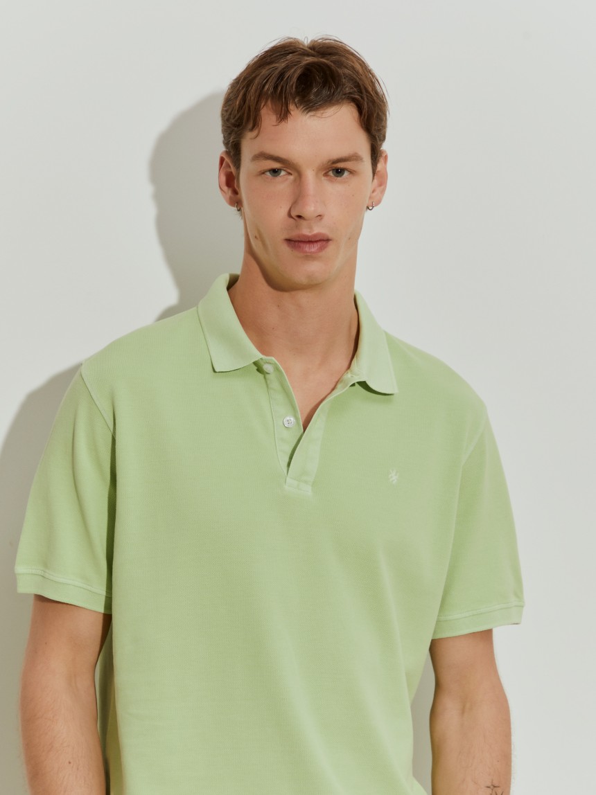 Polo piqué regular fit de algodão