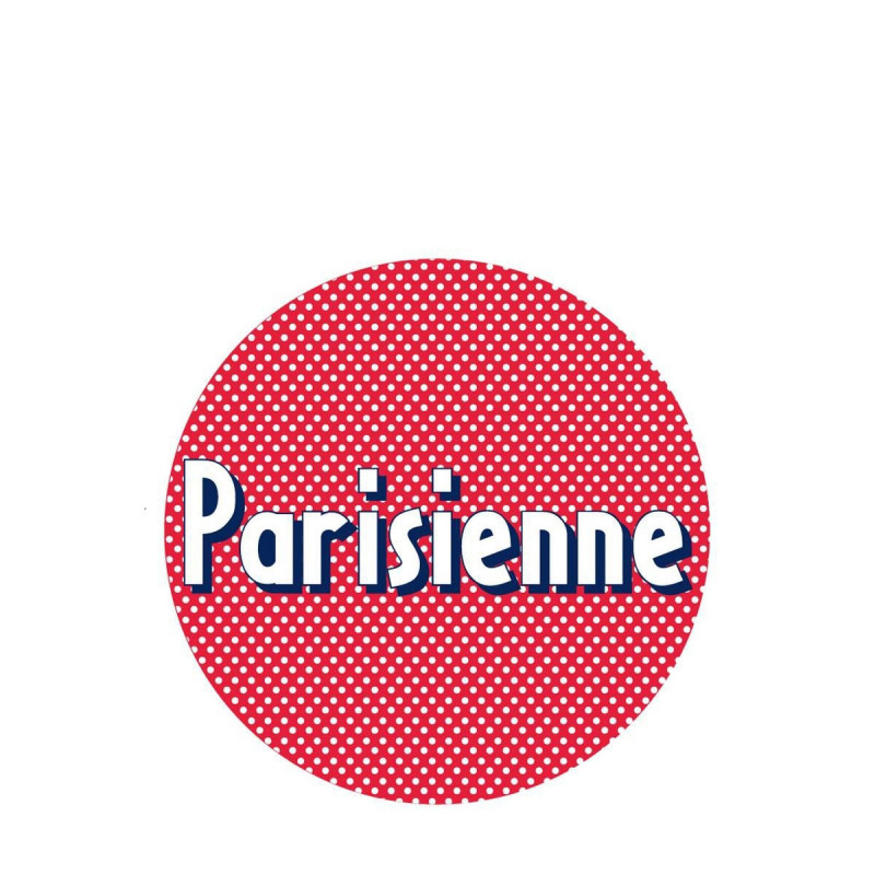 Autocollant sticker recyclé Pas un touriste Parisienne
