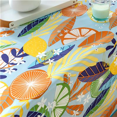 Toile cirée motif exotique