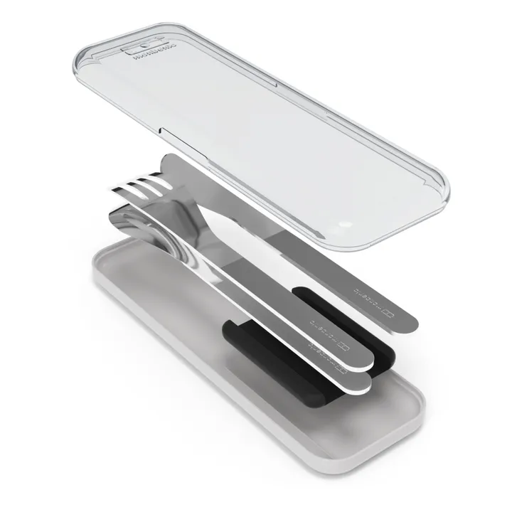 Monbento Couverts nomades en inox MB Slim Box | Noir
