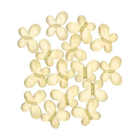 amscan Streudeko Acryl Schmetterlinge gelb