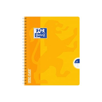 Oxford Openflex - Cahier polypro à spirale 17 x 22 cm - 180 pages - grands carreaux (Seyes) - disponible dans différentes couleurs