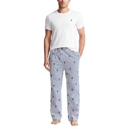 Ralph Lauren Cotton Jersey Nattrøje, White, L