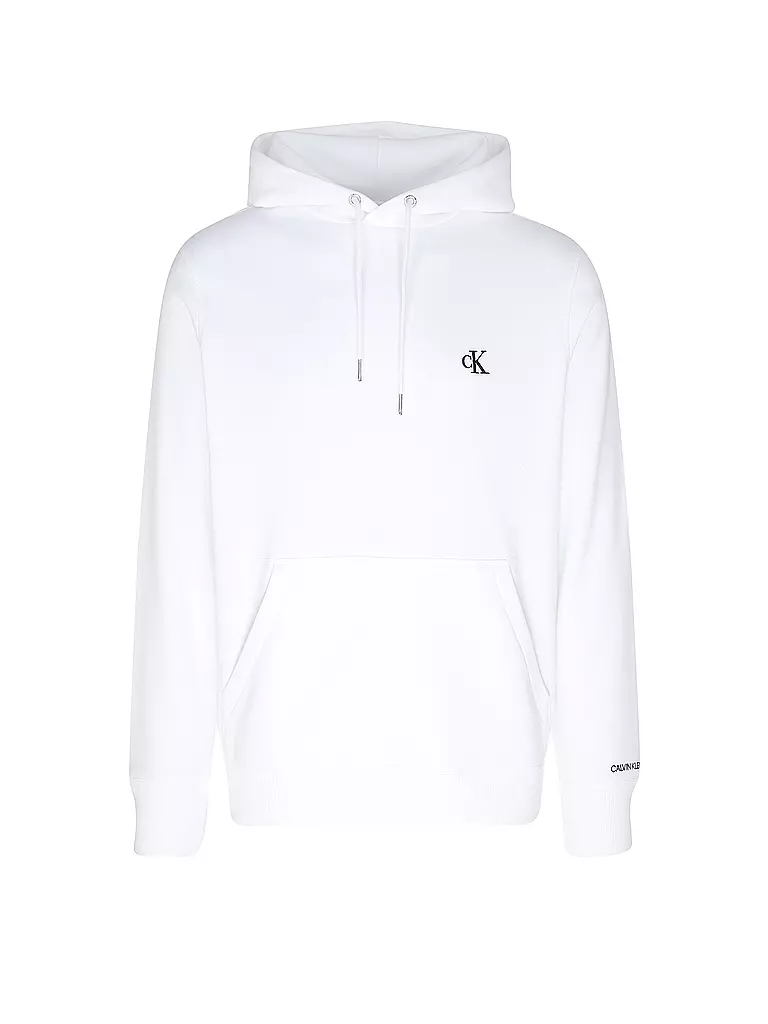 CALVIN KLEIN JEANS Kapuzensweater - Hoodie  weiss