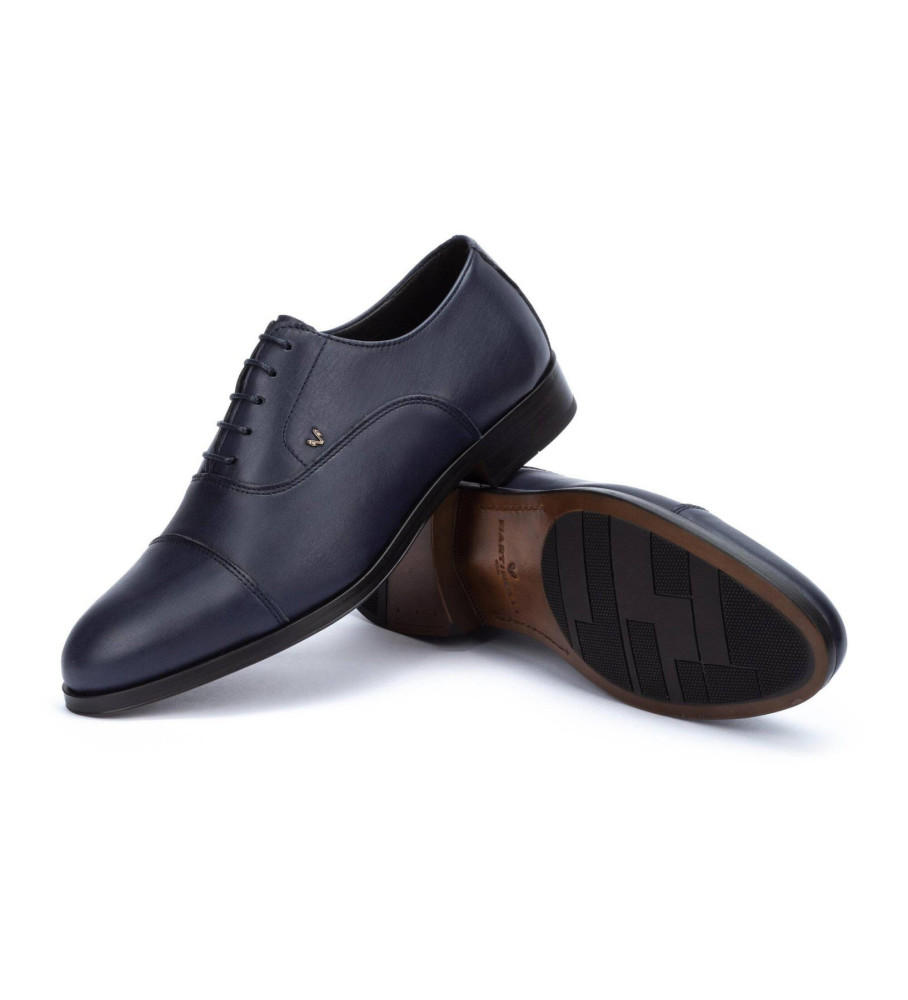 Sapatos Martinelli Empire em couro azul marinho