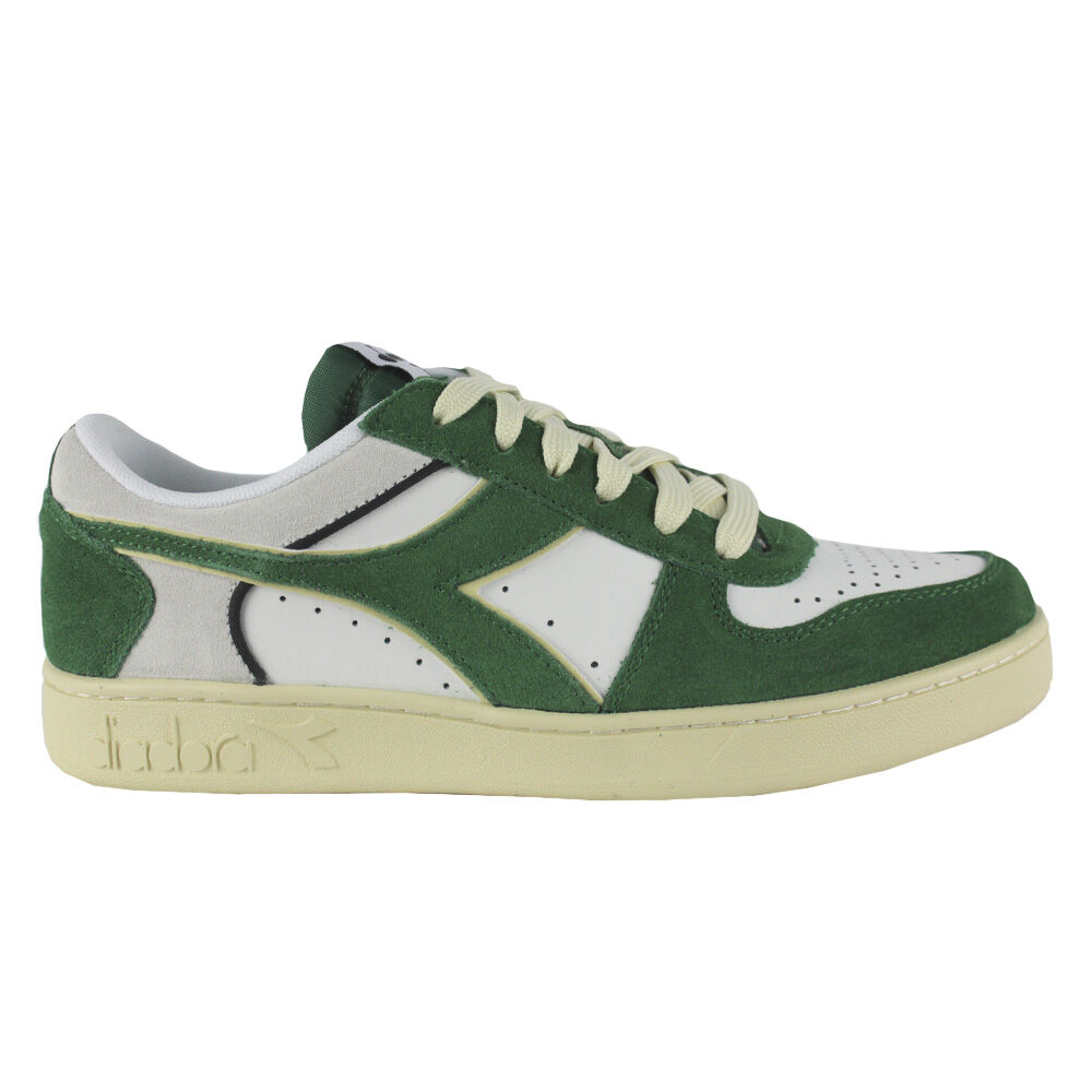 Zapatillas Diadora Magic Basket Low Suede Couro 501.178565 01 C1912 Amazon/branco