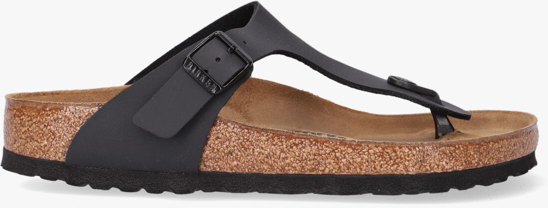 BIRKENSTOCK zwarte birkenstock teenslippers gizeh dames