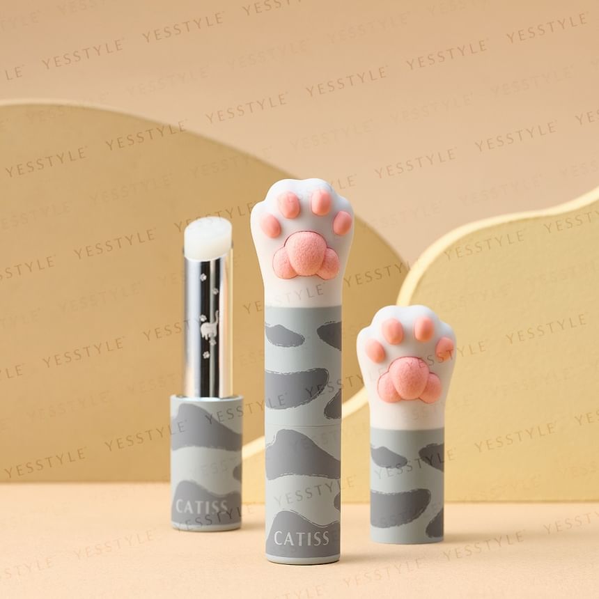 CATISS - Grijze kattenpoot lippenbalsem originele smaak & kleurloos