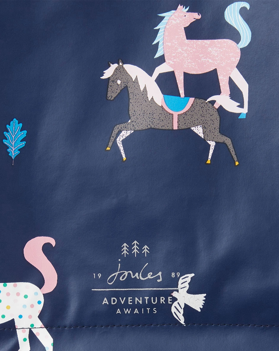 Regenjacke RAINDANCE HORSES in navy