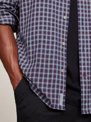 Camisa Micro Tartan de Corte Regular