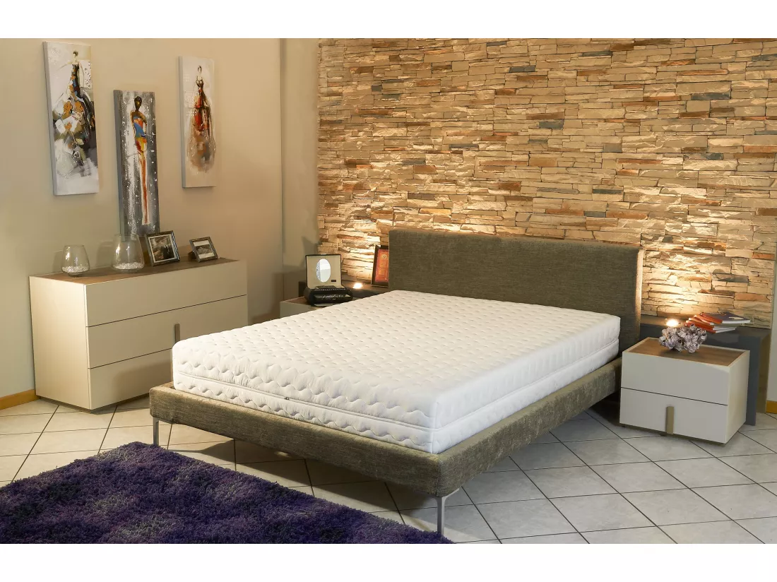Matelas latex 160x200 cm souple déhoussable 7 zones confort respirant polyuréthane HR