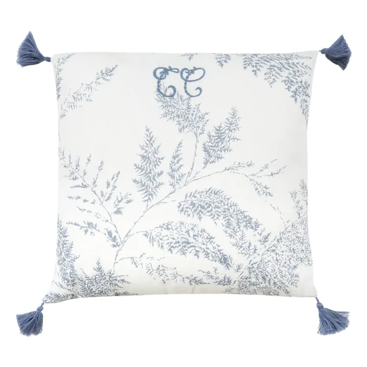 Tartine et Chocolat Coussin Feuillage | Bleu marine