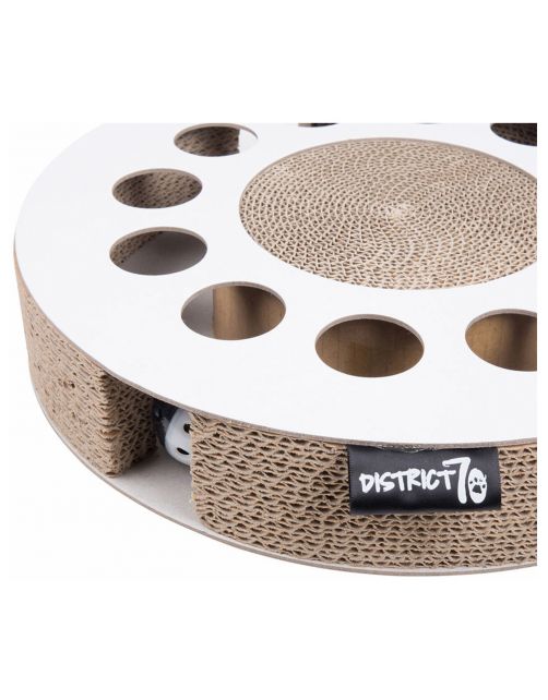District 70 Whirl - Kattenspeelgoed - 33x33x6 cm Wit