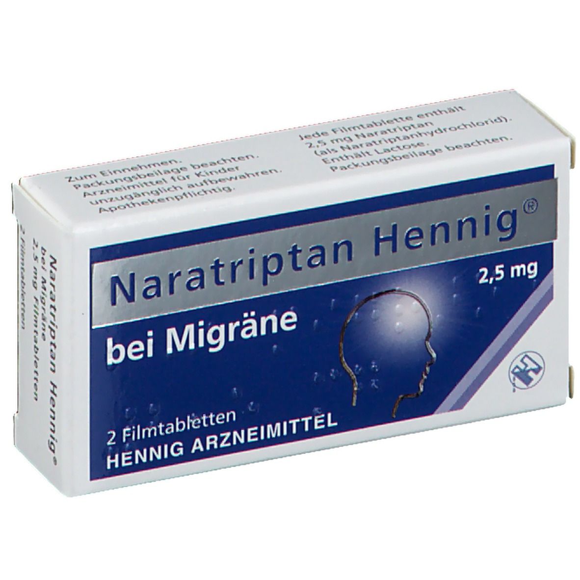Naratriptan Hennig® 2,5mg bei Migräne