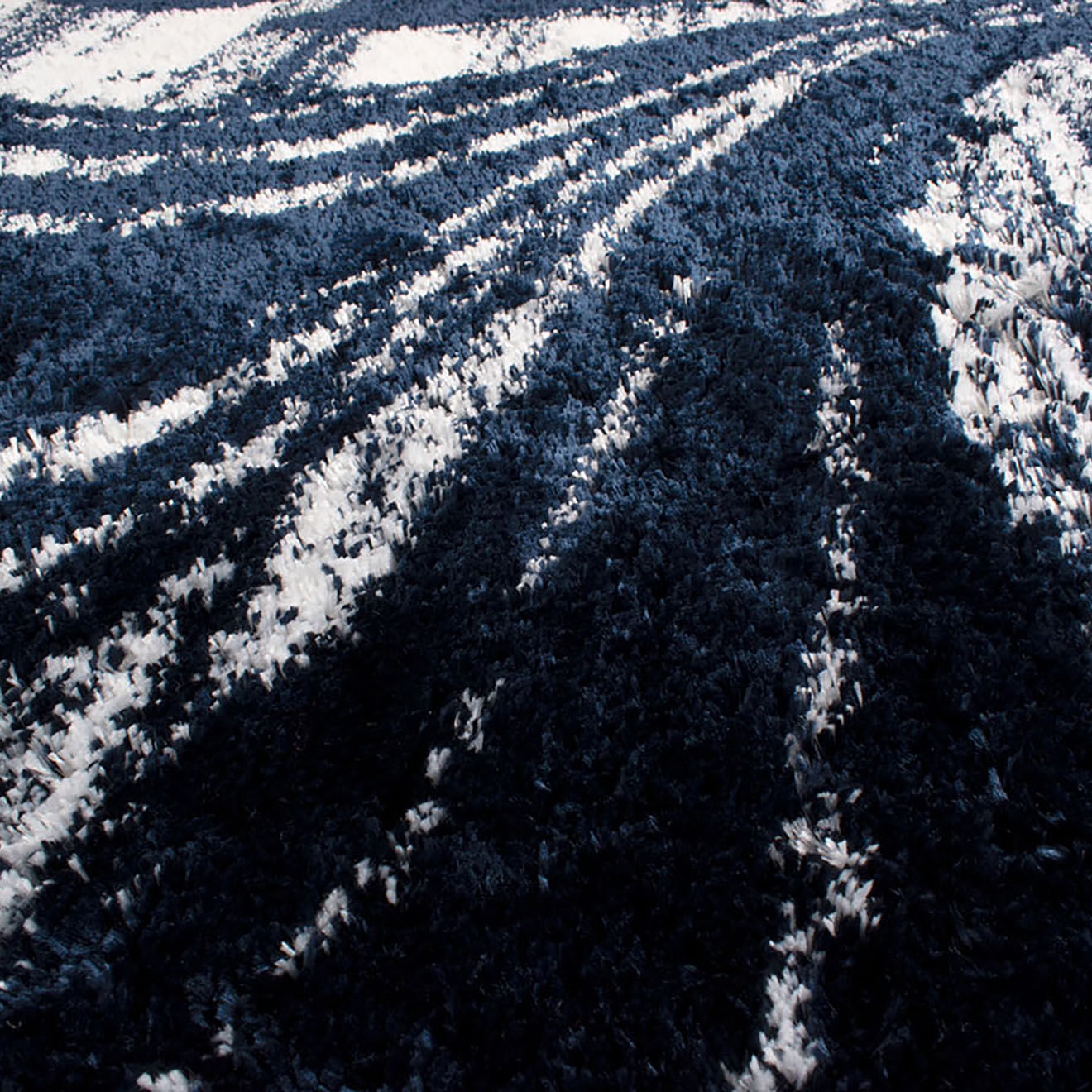 Nazar Rugs Tapis shaggy doux Oslo 677 bleu - 160x230 cm