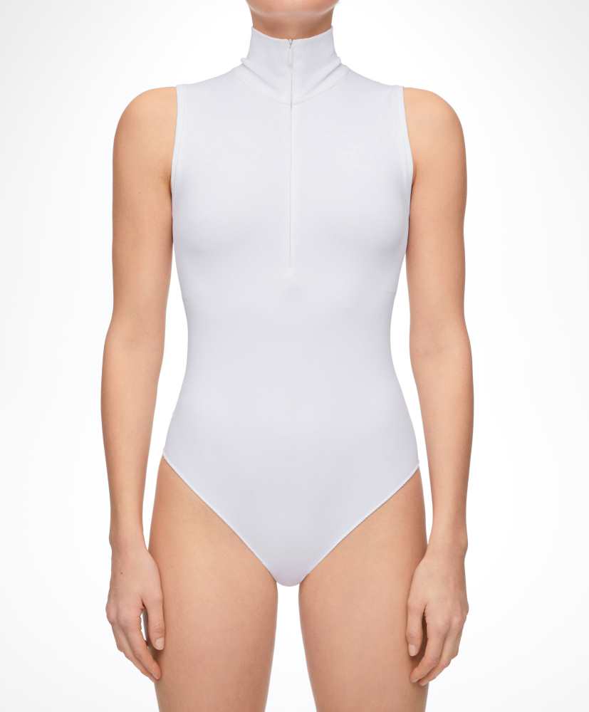 Body sem costuras com zíper