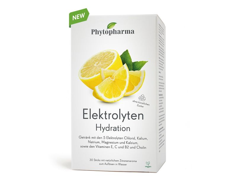 Phytopharma Elektrolyten Sticks 30 Stück Vegane Hydration Sticks