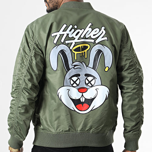 Veste Bomber T8828 Vert Kaki
