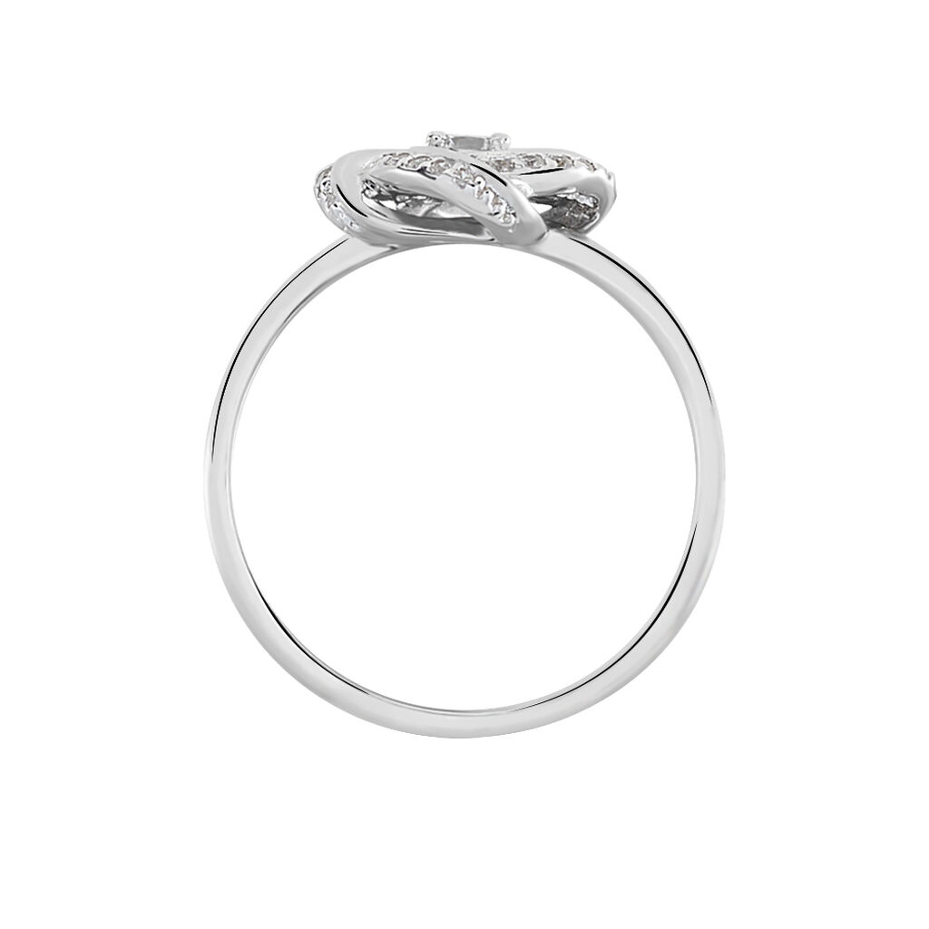 Bague Anasthase Argent Blanc Oxyde De Zirconium