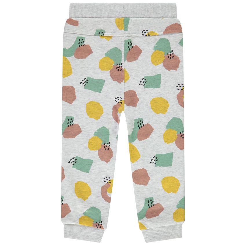 Pantalon de jogging imprimé abstrait pour bébé garçon - Ecru