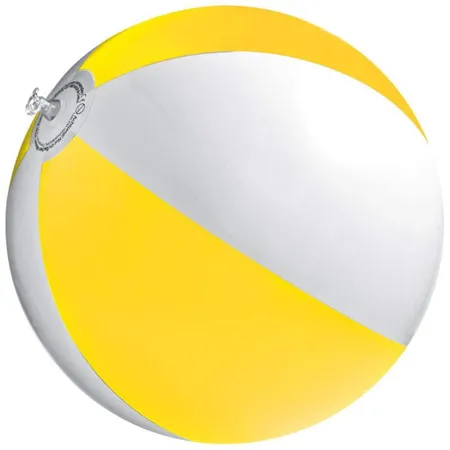 Macma Strandball gelb-weiß