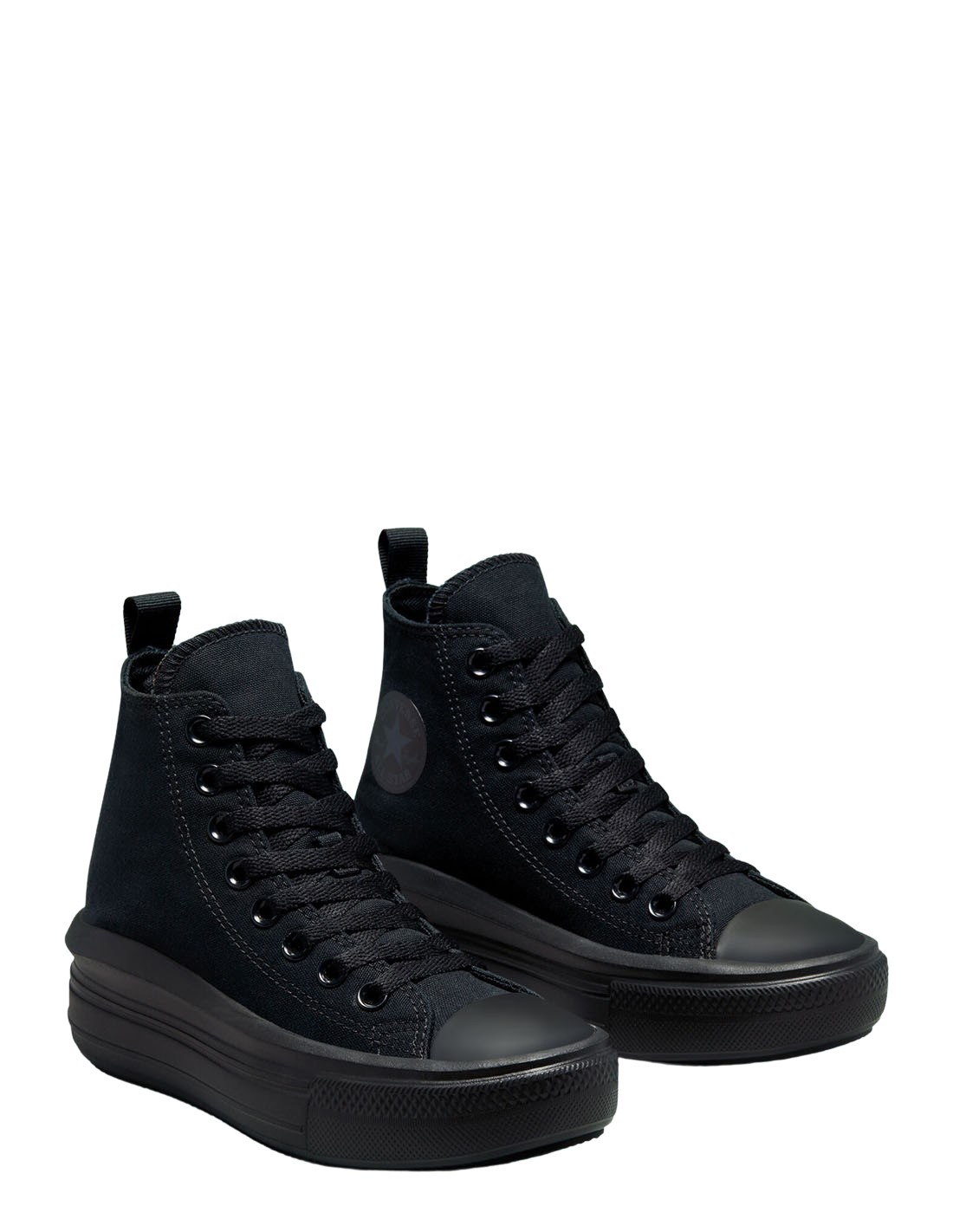 converse sneakers compensées montantes femme ctas move hi full black