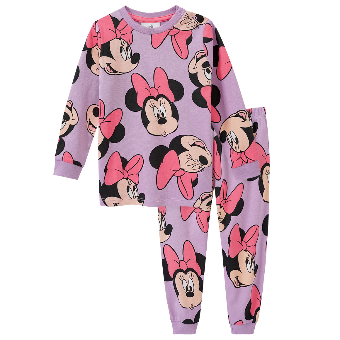 Topomini Minnie Maus Schlafanzug mit Allover-Print helllila