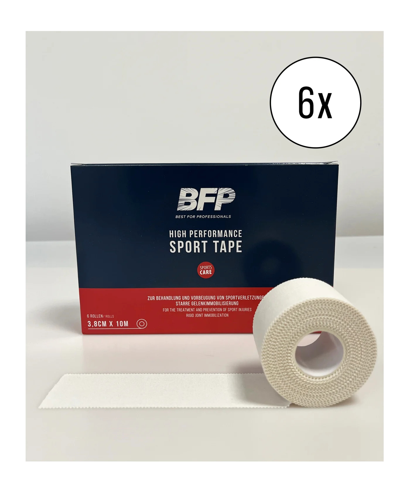 BFP SportCARE 6er Set Sporttape 3,8cmx10m