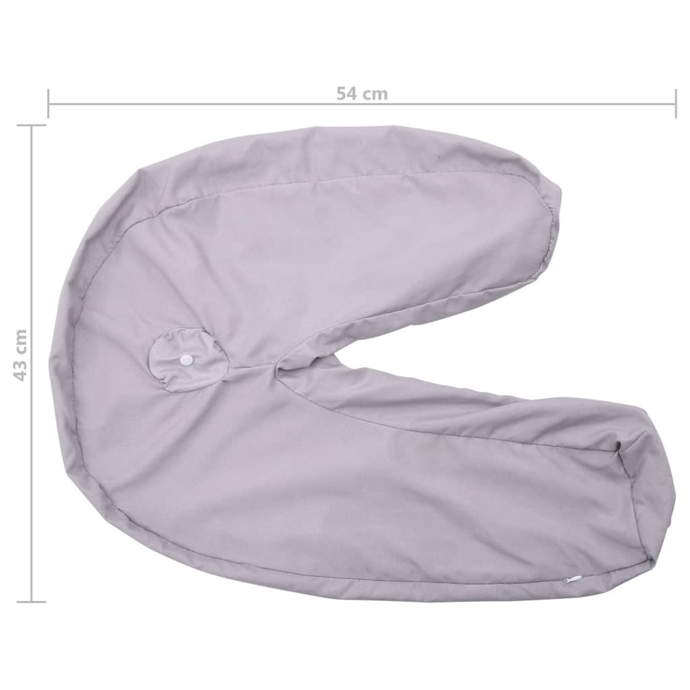 Housse de coussin de grossesse en forme de j 54x43 cm