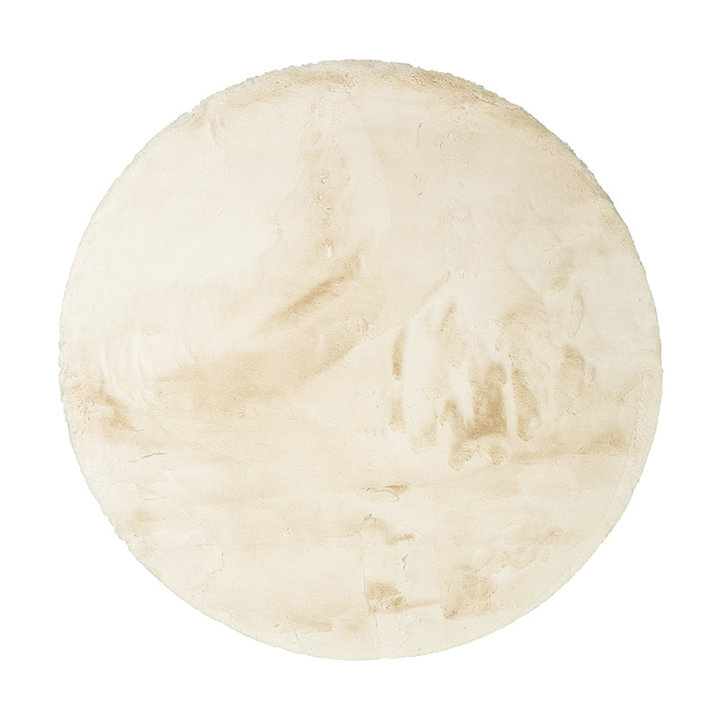 Rond Hoogpolig vloerkleed - Comfy Supreme Creme