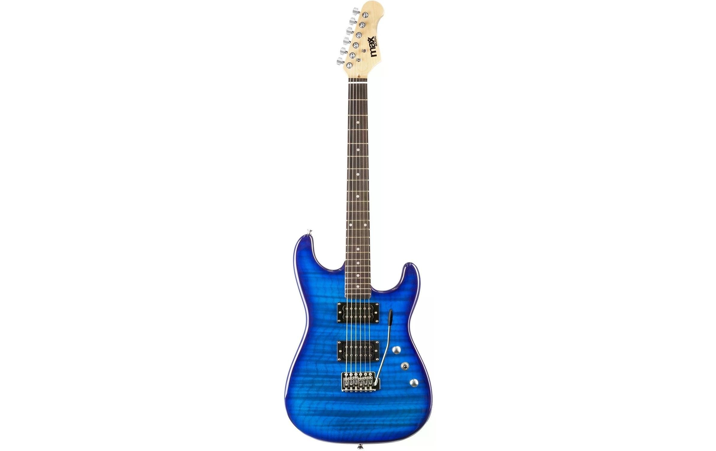 E-Gitarre GigKit Quilted Style Blau<br>E-Gitarre mit Zubehör