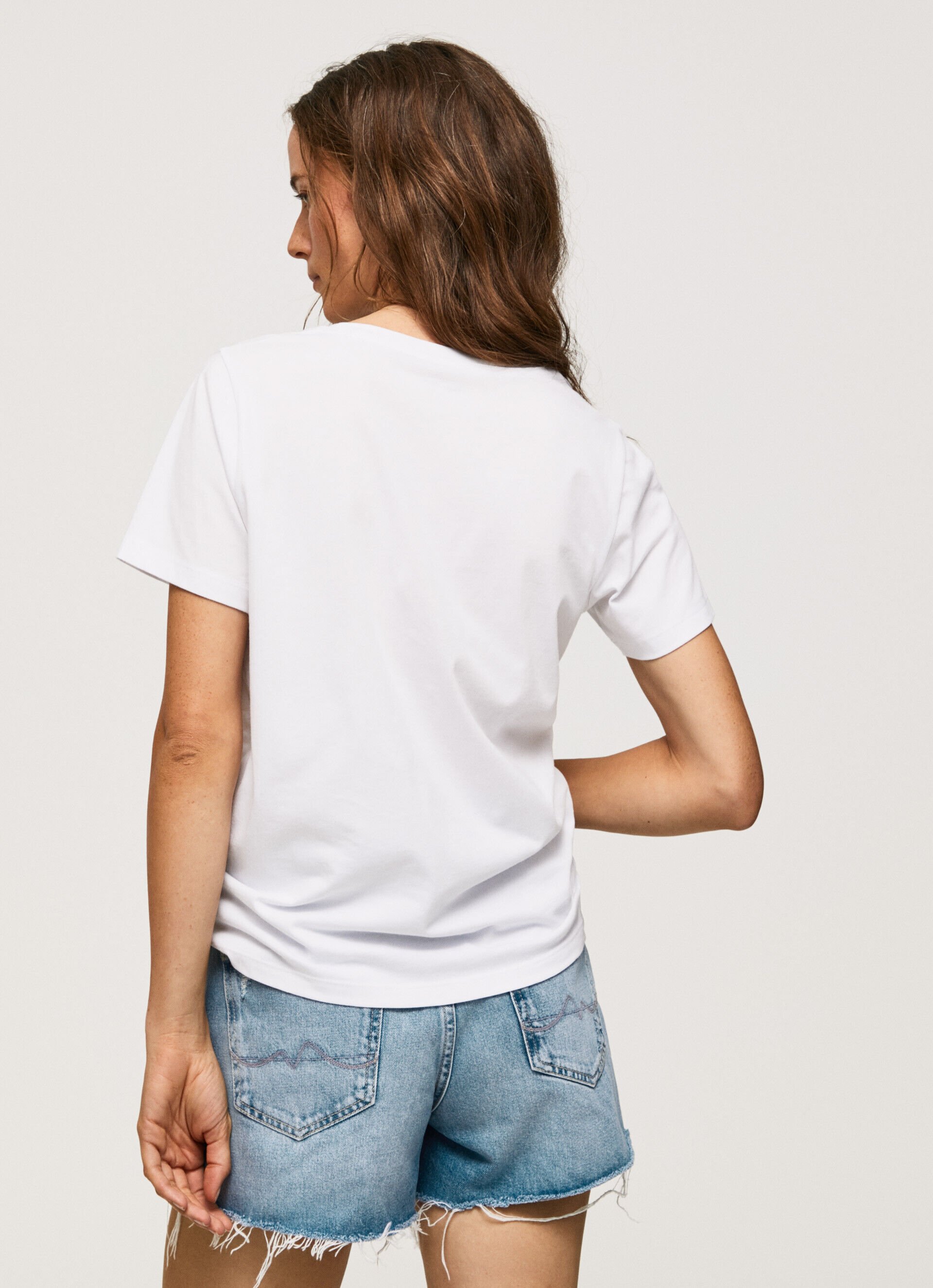 CAMISETA COM ESTAMPA FOTOGRÁFICA - branca