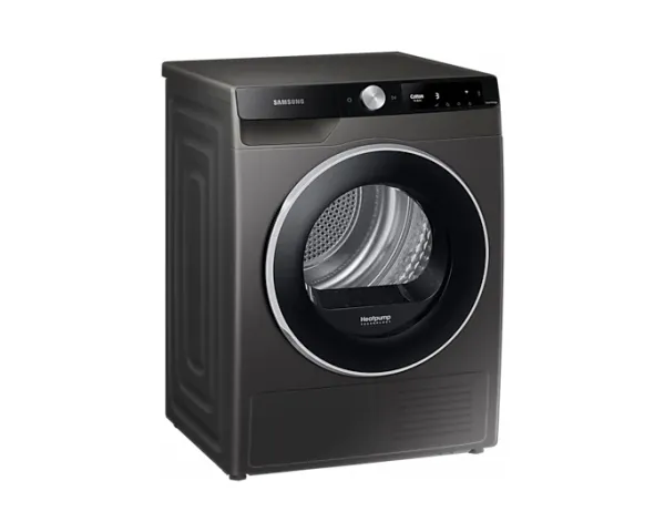 Samsung DV6000T, Fritstående, Front-læsning, Varmepumpe, Sølv, Sort, 115 L