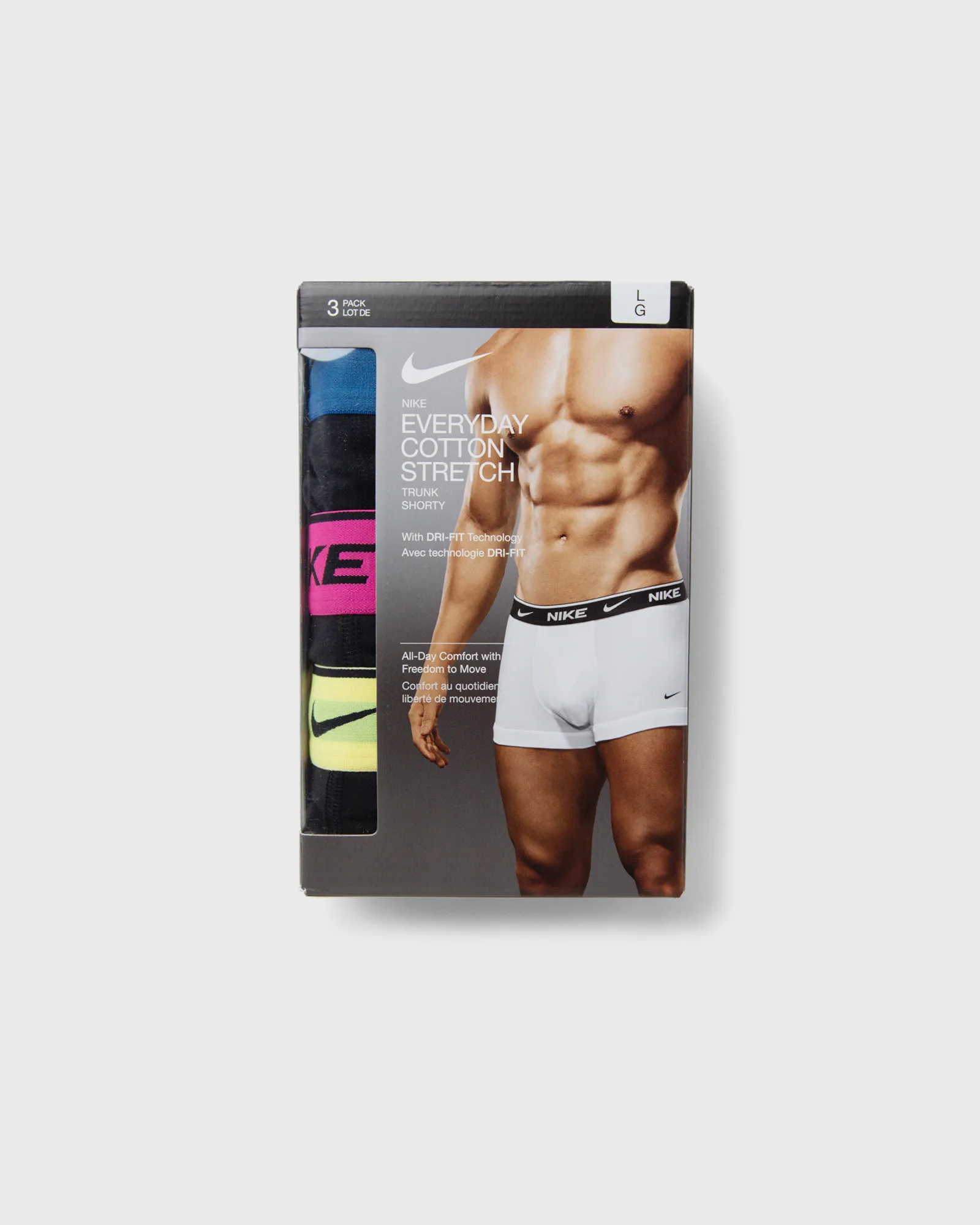 Nike E-DAY COTTON STRETCH TRUNK 3PK