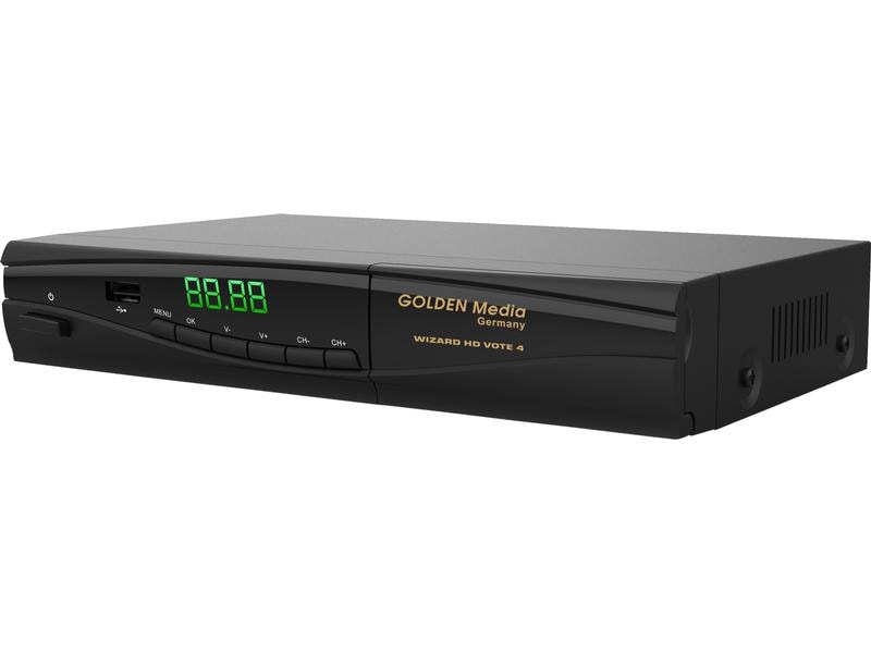 Golden Media TV-Receiver Wizard HD Vote 4 Full HD Combo Receiver DVB-S2   T2/C (H.265) mit Common Interface & Conax Kartenleser