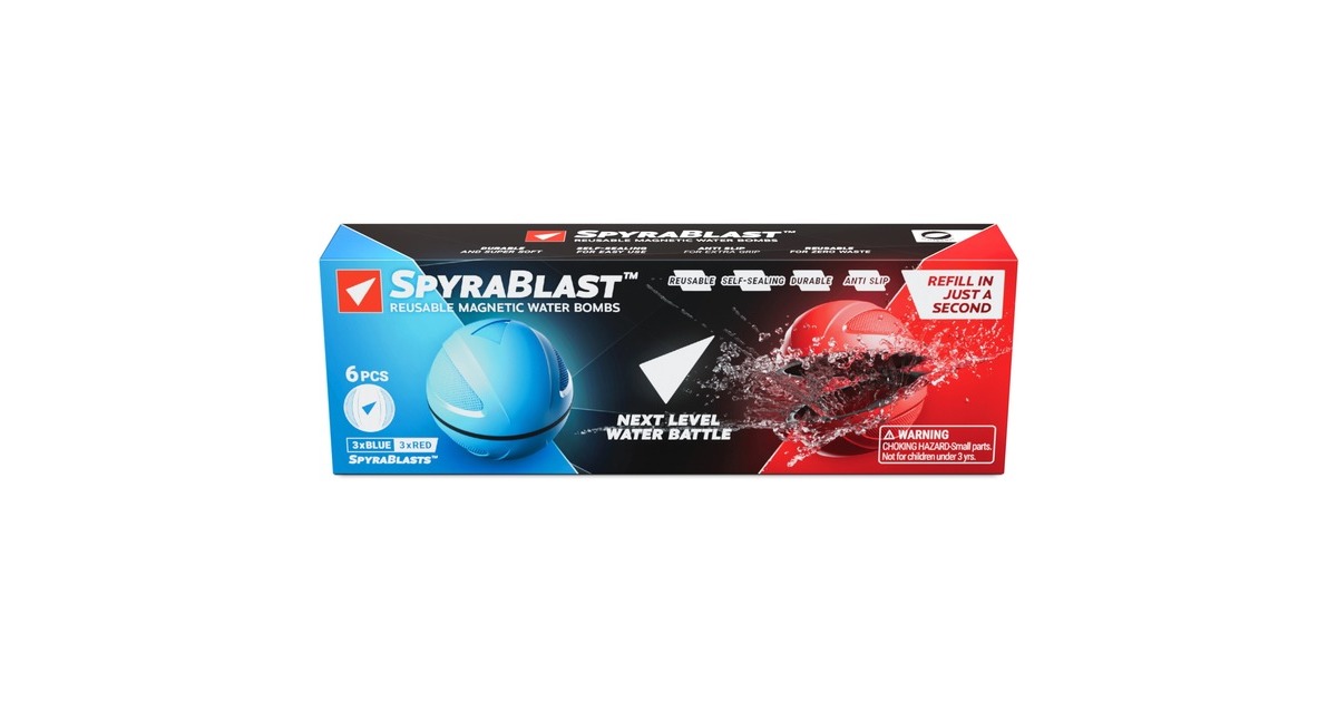 SpyraSpyraBlast Blue & Red Waterspeelgoed  (3 rode en 3 blauwe)