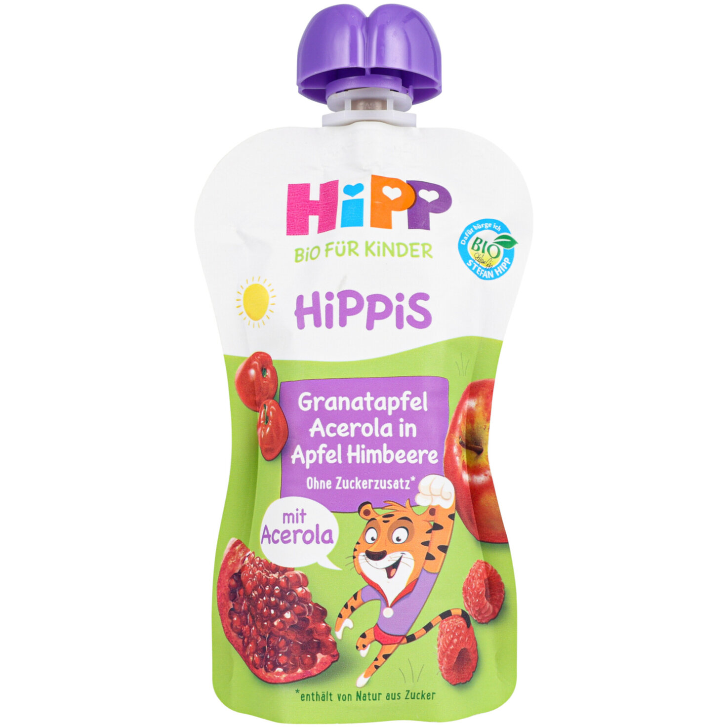 Hipp Quetschie Granatapfel Acerola Apfel Himbeere