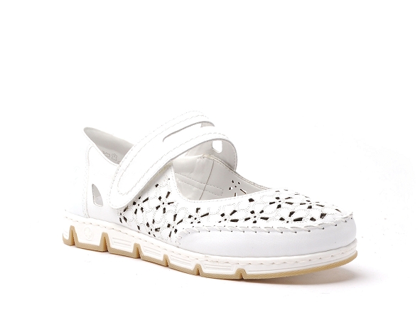 Rieker ballerines femme 49977 blanc
