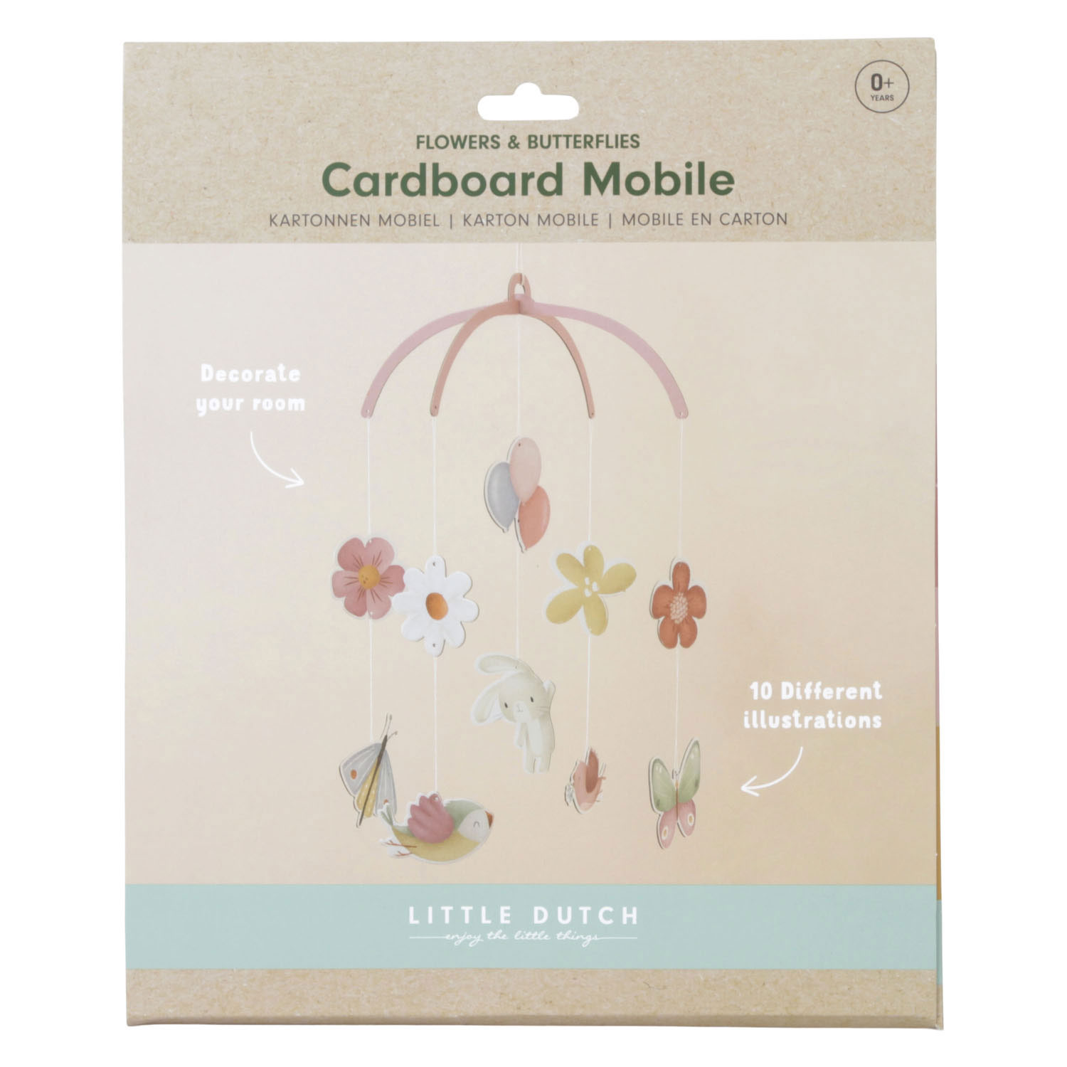 Little Dutch Kartonnen Mobiel Flowers & Butterflies FSC