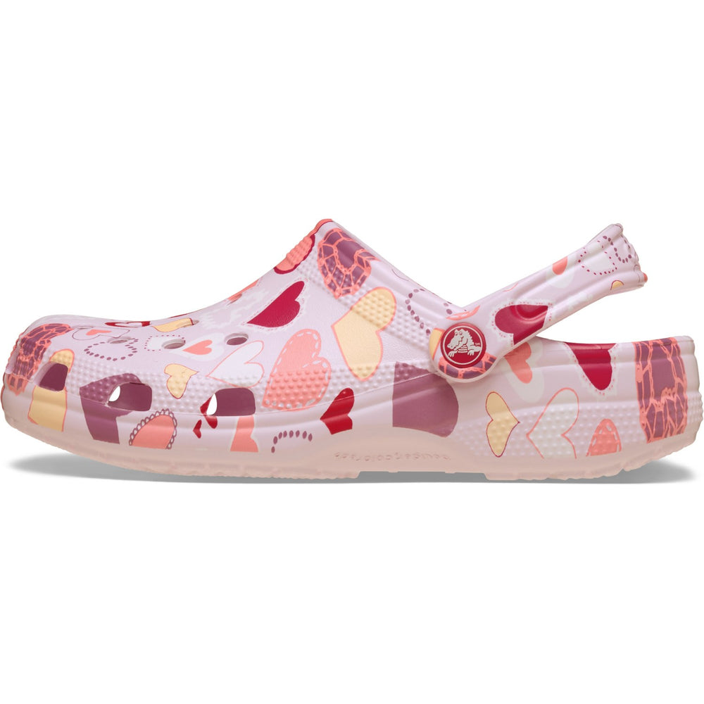 Køb Crocs Pink Milk/Hearts Classic VDay Clog K PkMk/Hts