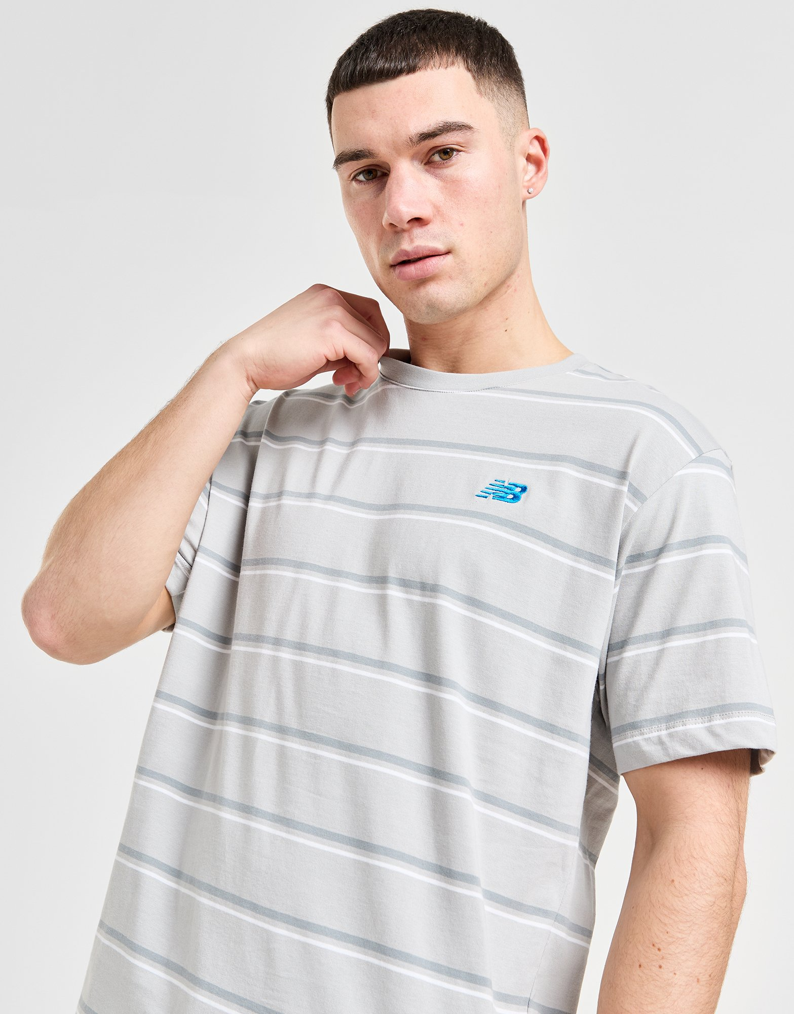 New Balance T-shirt Striped Homme