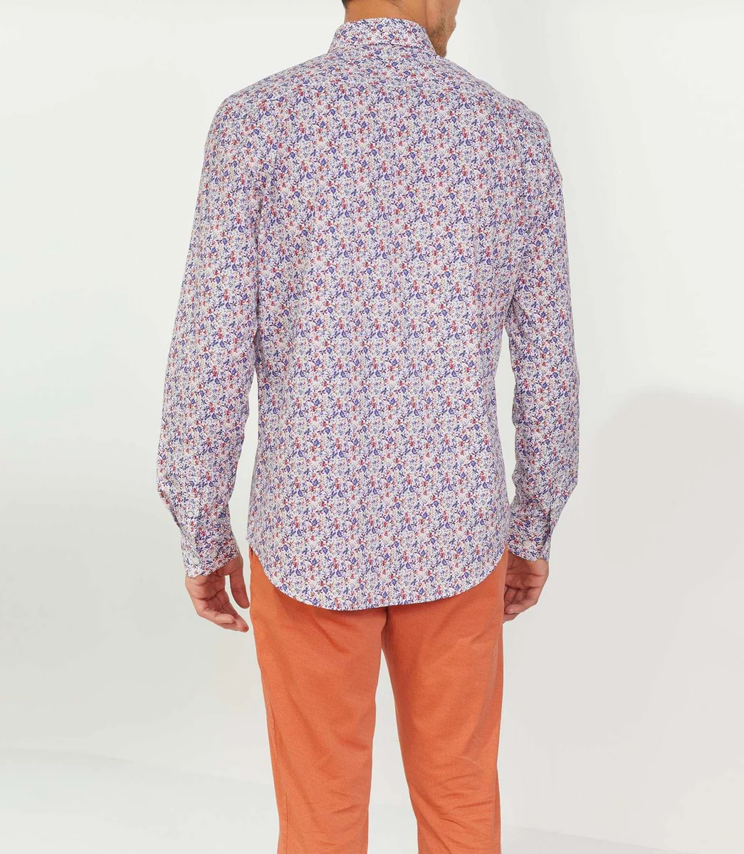 Chemise casual violette 