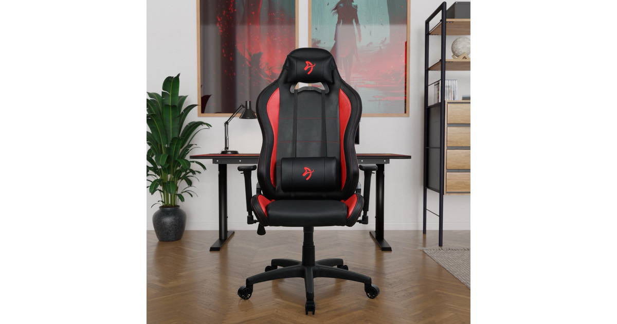 ArozziTorretta SoftPU - Black / Red gamestoel  (Zwart/rood)